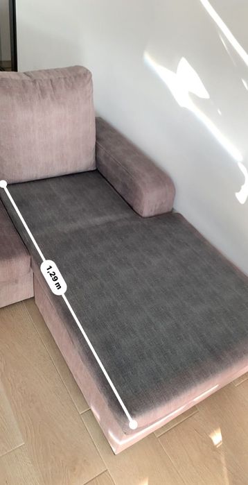 Oportunidade! Sofá 3 lugares + chaise longue