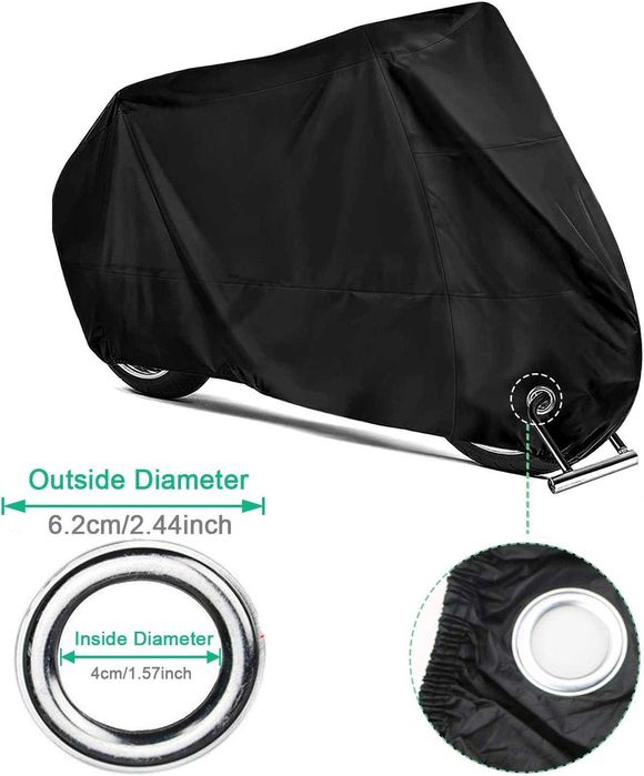 Capa para moto protetora impermeável contra a chuva, neve, sol