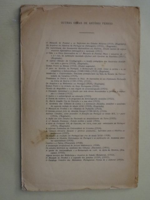 Teófilo Braga e o Positivismo em Portugal de António Ferrão