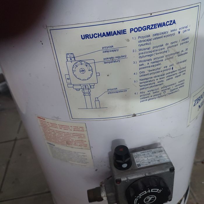 Piec gazowy pojemnościowy 100l