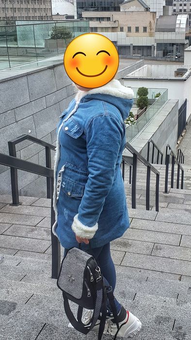 Куртка джинсова парка зимова