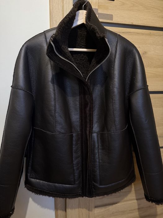 Дубленка zara шуба куртка S-M