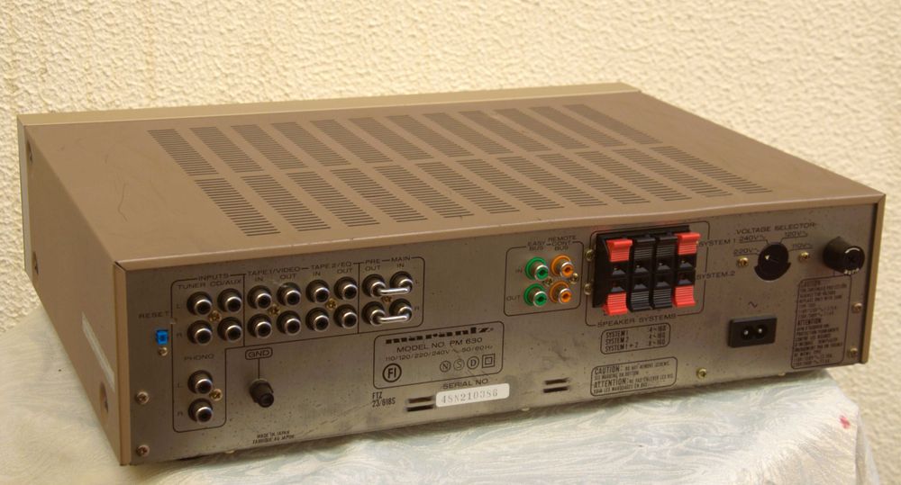 Integrated Amplifier Marantz  PM 630 Gold Série