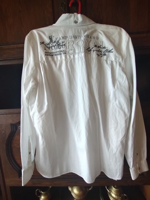 Koszula Camp David Piękne srebrne Hafty