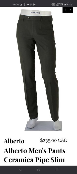 Джинсы брюки Alberto Ceramica Pipe Germany w33 stretch black.
