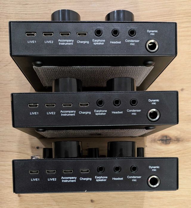 Live Sound Card Audio Mixer Table + 48V Phantom Power + 5V DC Power Supply + Cables64284681989890121