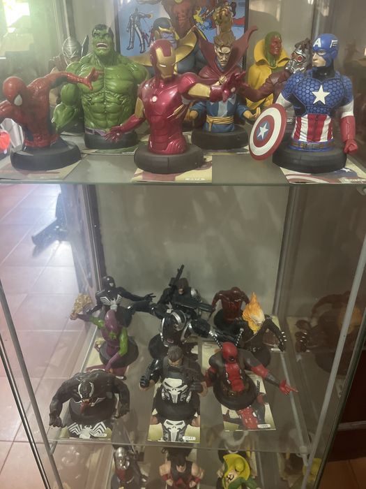 Colecao completa 27 bustos marvel mais fasciculos