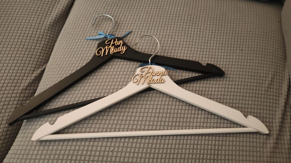 Wieszaki ślubne panna młoda pan młody