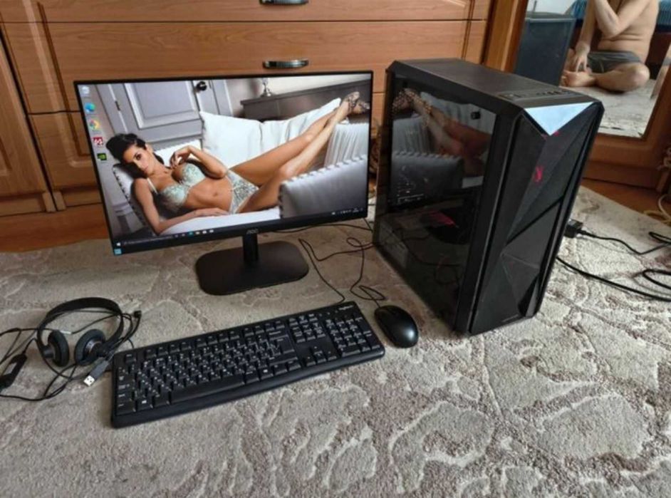 ПК Ryzen 5 5500x/ 16 gb ddr4/ 500 gb ssd/ GTX 1660 6gb + Мон 24