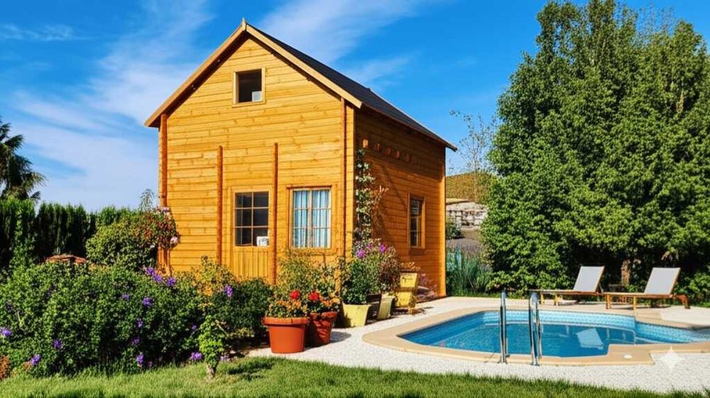 Bungalow para Campismo com Mezanine de 23m2 - Modelo ANDRES