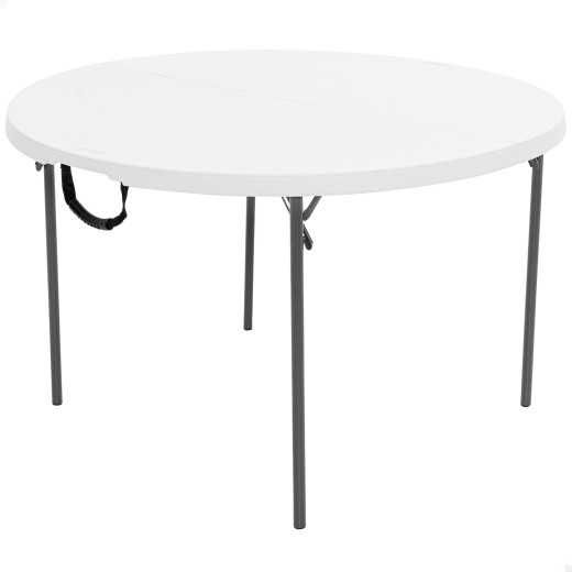 White Round Folding Table Ø122x74 cm – Limited Stock Available!64739988368899120