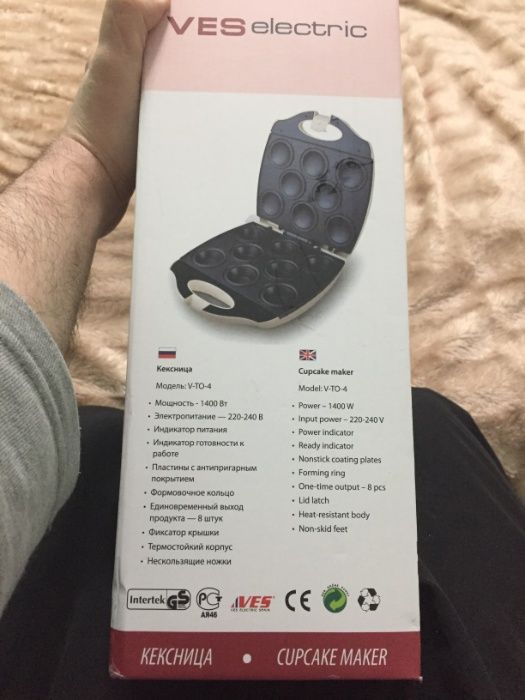 новая кексница cupcake maker ves electric v-to-4
