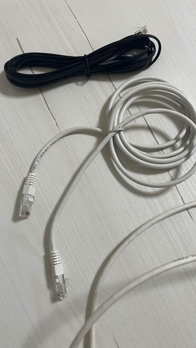 3 Cabos de Rede Ethernet – Sem Marca | Para PC, Router, Internet