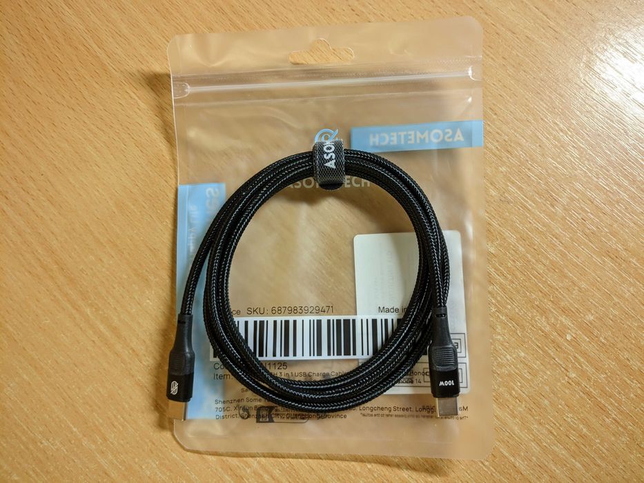 ASOMETECH 65W блок живлення і кабель Гарантія