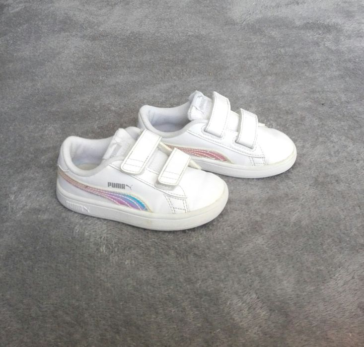 Puma białe oryginalne buty sportowe adidasy na rzepy rozm 25