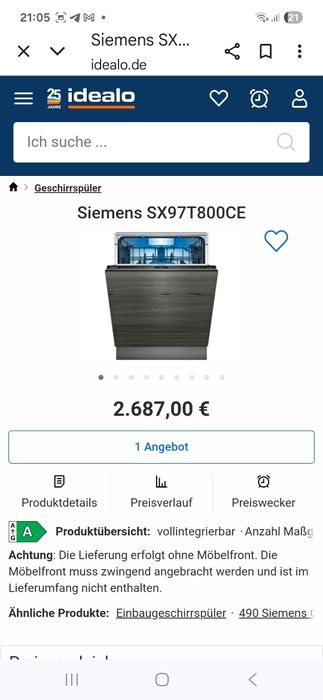 Посудомойка Посудомийна машина siemens б/у в отличном состоянии
