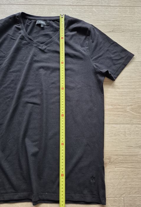 Męski t-shirt KUBENZ roz L czarny Elestyczna Klasyk BDB stan