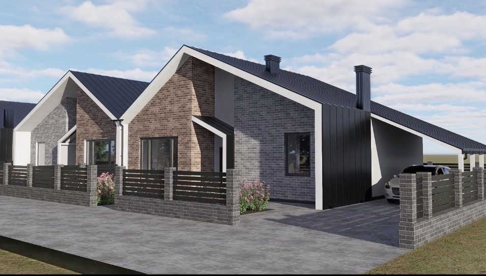 Дуплекс 100 м² у Гостомелі ,2,5 сотки , розстрочка, газ, 60 000 $