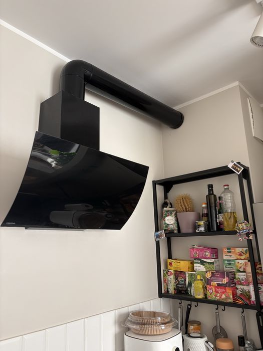 Kuchnia IKEA jasny beż / kaszmir + blat + okap + zlew meble kuchenne