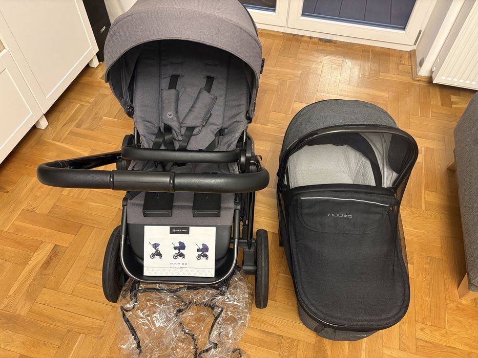 Wózek 2w1 Muuvo Quick 3.0 + gondola XL + akcesoria
