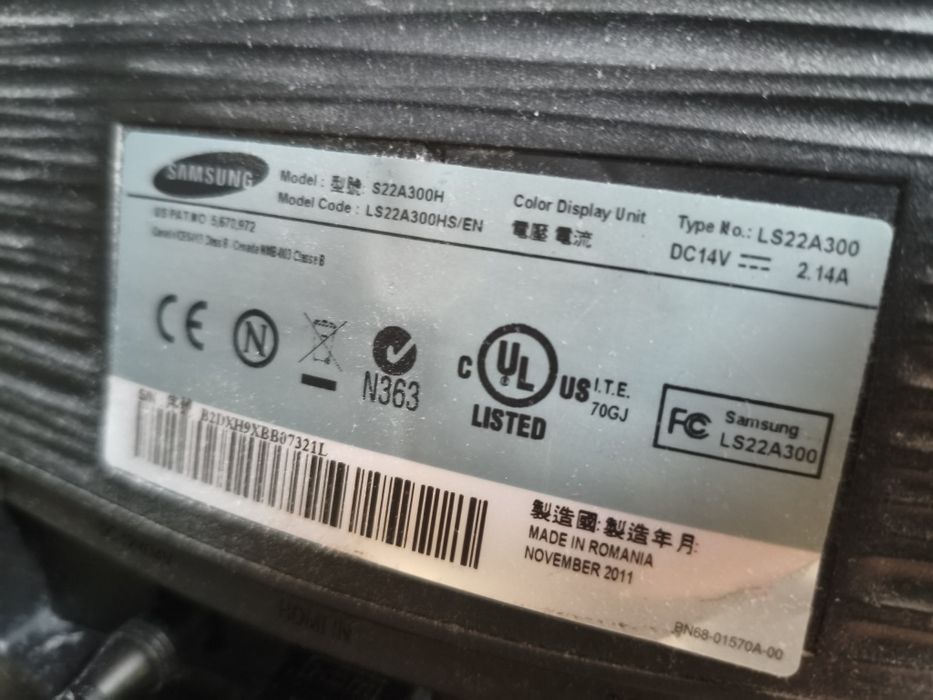 Monitor samsung 22 cale full hd