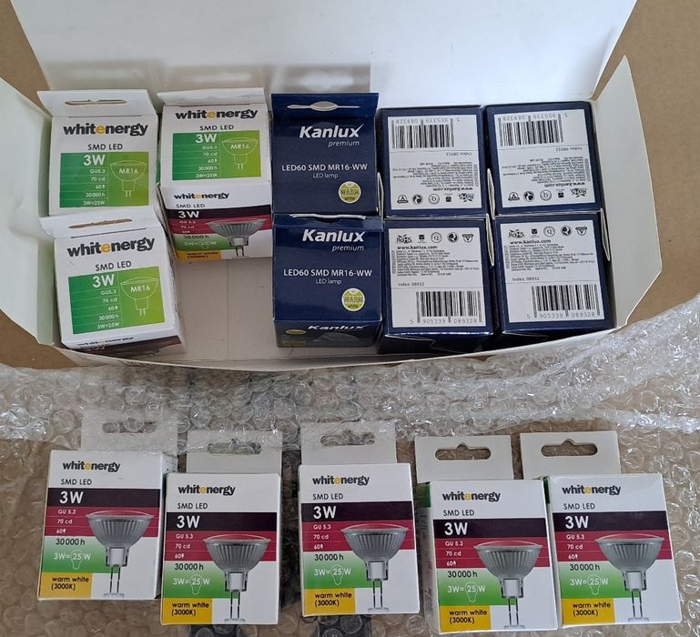 Nowe żarówki GU 5.3 12V 3W MR16