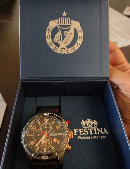 Zegarek Widzew Łódź idealny dla kibica, Festina