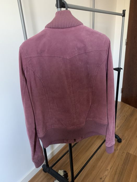 Casaco rosa pele pessego