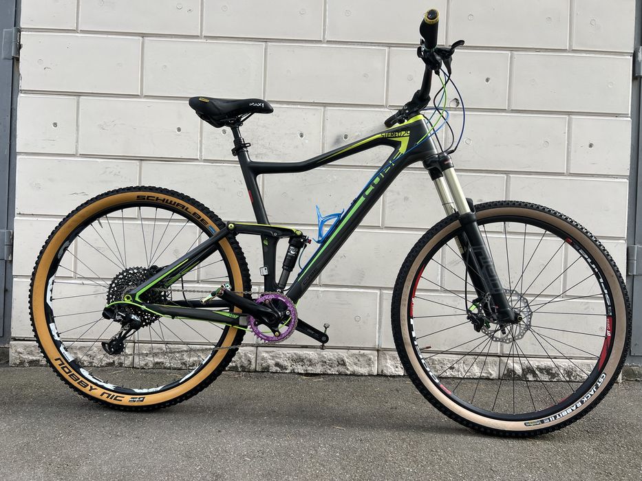 Велосипед двухпідвіс карбоновий Cube Stereo 140 29 XL