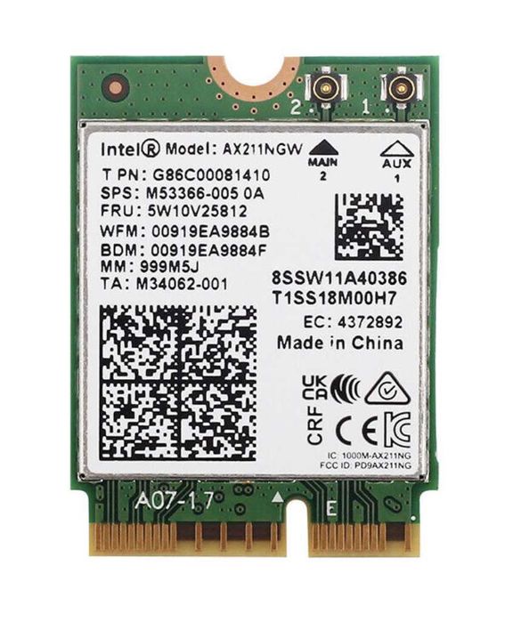 Karta sieciowa M.2 AX211NGW klucz M.2 E CNVio 2