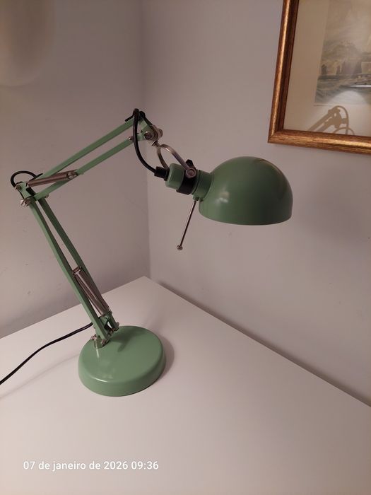 Candeeiro de secretária verde