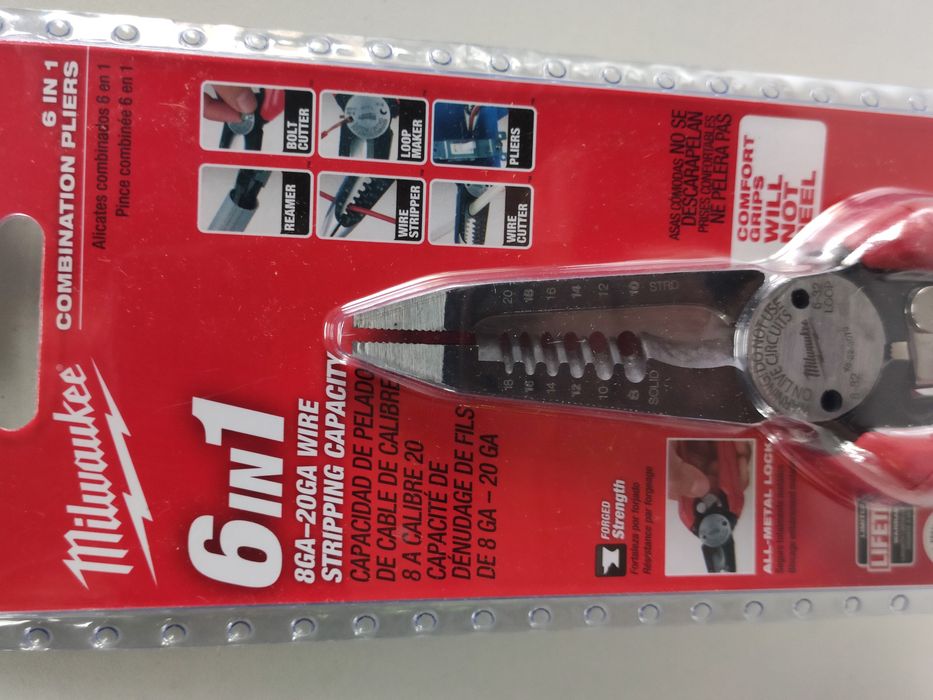 Milwaukee 48-22-3079 комбіновані кліщі 6 в 1 для електриків Оригінал