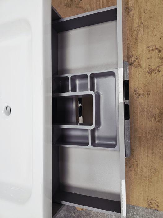 Umywalka wraz z szafka szara połysk 92cm / 49cm