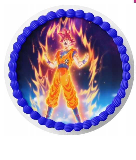 opłatek na tort dragonball 20cm