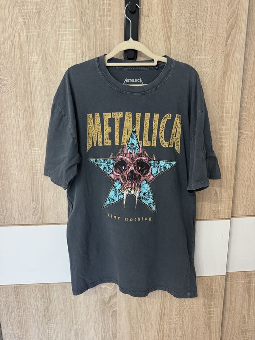Koszulka Metallica S loose fit szara oversize merch logowana