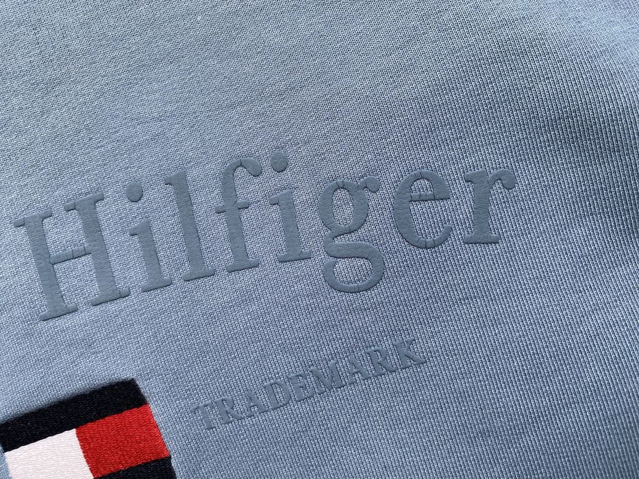 Bluza bawelniana Tommy Hilfiger Denim niebieska