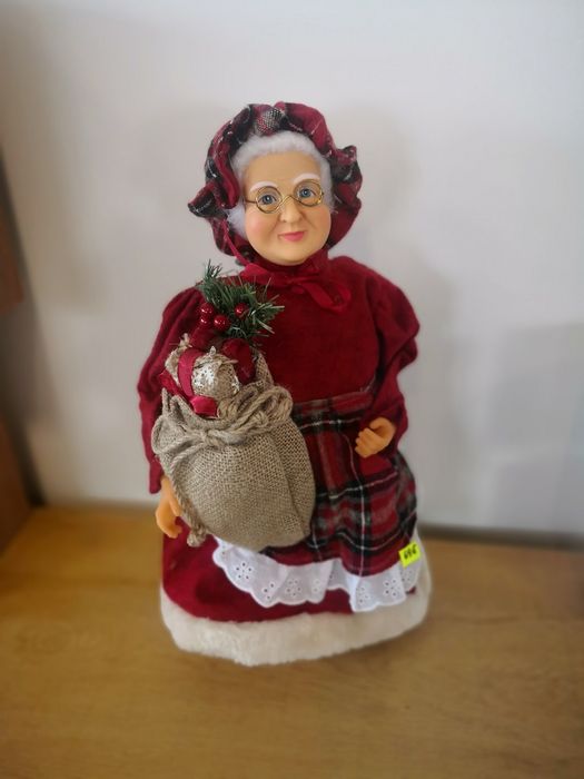 Ozdoba Świąteczna Pani Mikołajowa 40cm wysokość