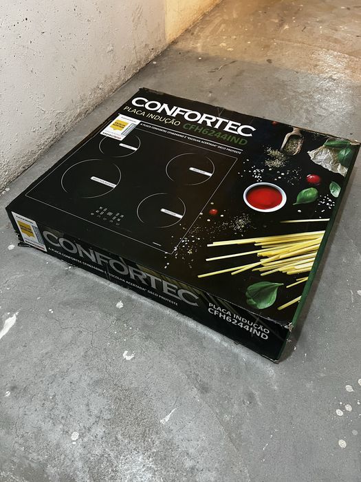 Placa de Indução Confortec 4 Zonas 6800W - Como Nova c/ Caixa
