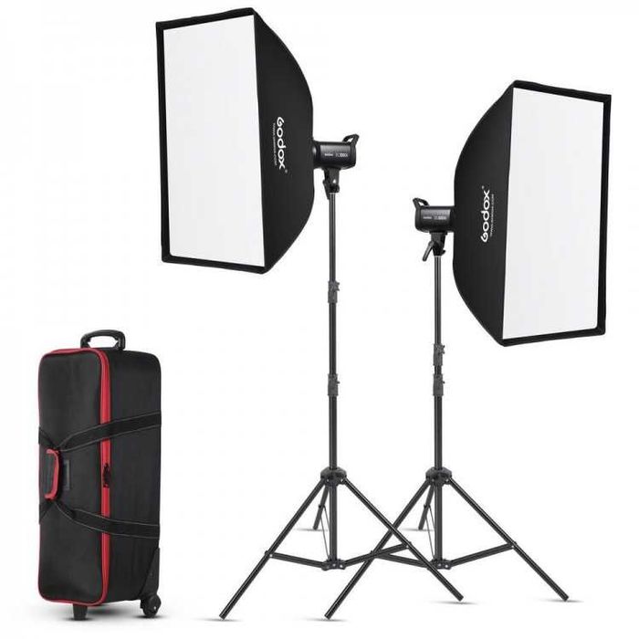 Zestaw lamp,oświetlenia Godox SL-100Bi-zestaw video studio, nieużywany