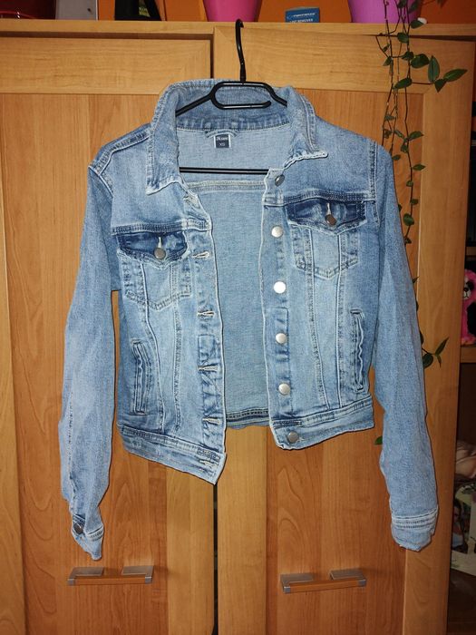 Kurtka katana jeansowa m.sara XS 94%bawelna