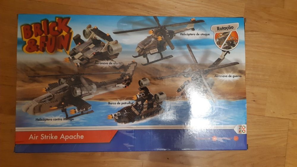 Building Block Helicopter (Lego-type) - Brick & Fun64584571141379121