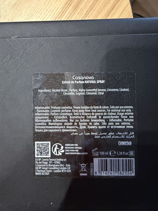 Tiziana Terenzi Casanova Extrait de Parfum 100 мл. Оригінал. Нові.