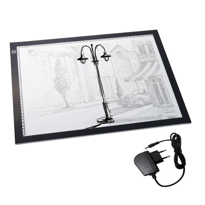 Mesa A4 A3 A2 LED Regulável Luz Desenho Ilustração Tattoo Stencil