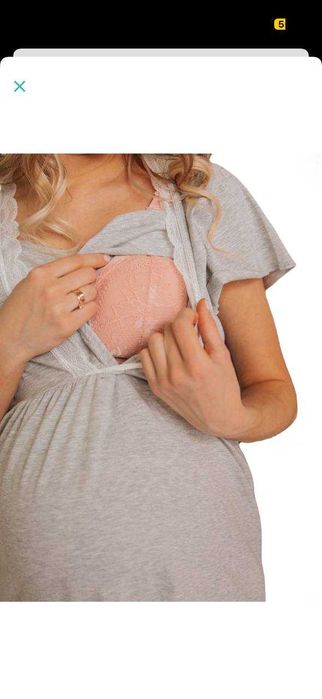 Нічна сорочка для вагітних і годуючих стан нової розмір m