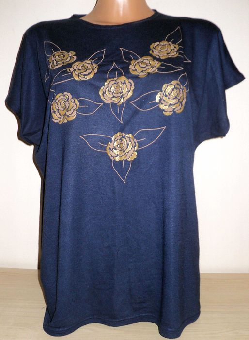 Fajna damska letnia bluzka roz. 42-44 XL-XXL