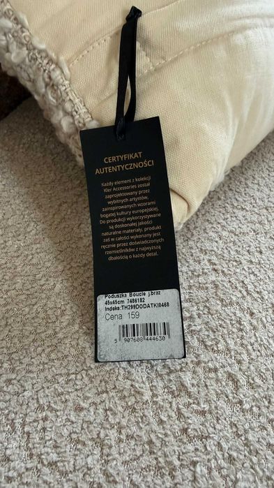 Zestaw poduszek KLER Boucle jasny brąz