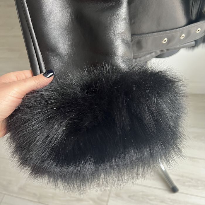 Ramoneska skóra plus duży lis naturalny