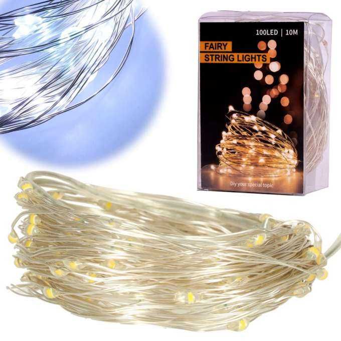 Lampki LED lampki świąteczne na choinkę ozdobne 100LED 10m