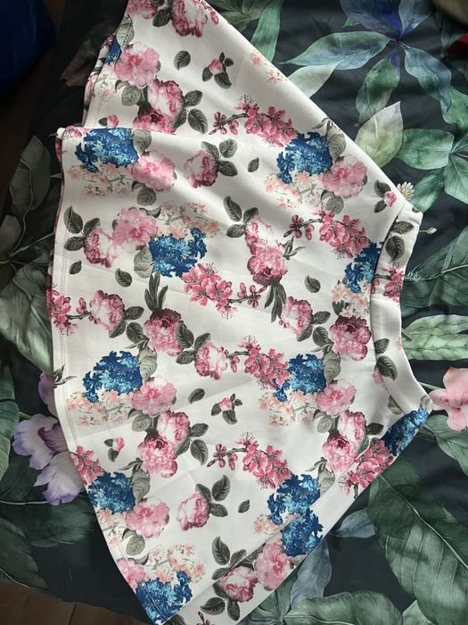 Spódnica boho kwiaty XS