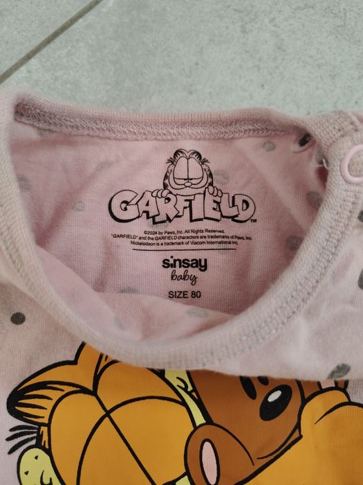 Body na długi rękaw dla dziewczynki Garfield r.80